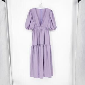 Boutique Puff Sleeve Maxi Dress Size Medium